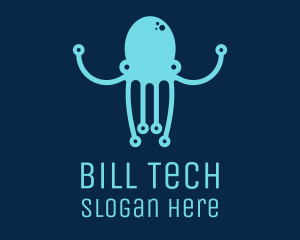 Startup Tech Octopus logo design