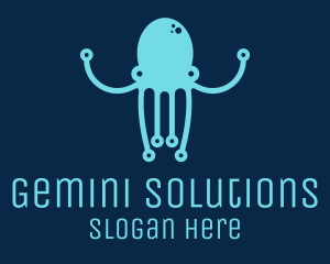 Startup Tech Octopus logo design