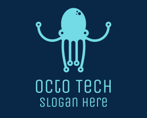 Startup Tech Octopus logo design
