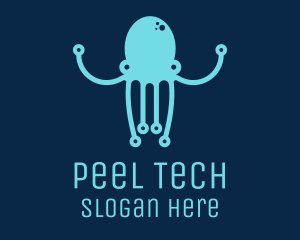 Startup Tech Octopus logo design