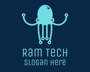 Startup Tech Octopus logo design
