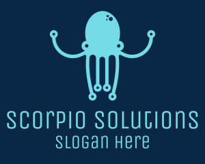 Startup Tech Octopus logo design