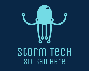 Startup Tech Octopus logo design