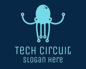 Circuitry - Startup Tech Octopus logo design
