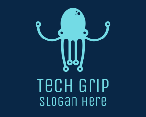 Startup Tech Octopus logo design