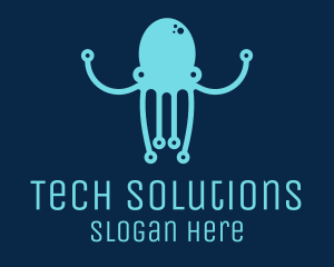 Technological - Startup Tech Octopus logo design