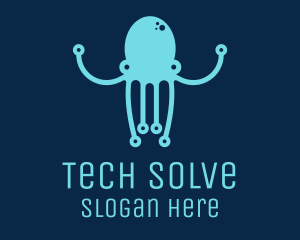 Startup Tech Octopus logo design