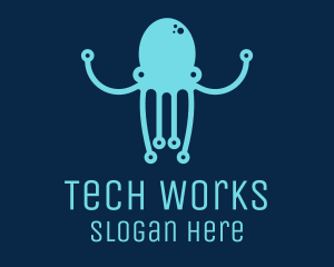 Startup Tech Octopus logo design