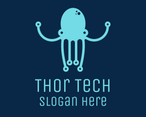 Startup Tech Octopus logo design