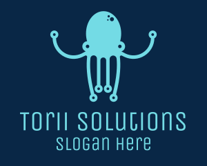 Startup Tech Octopus logo design