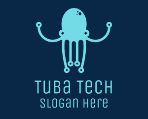 Startup Tech Octopus logo design