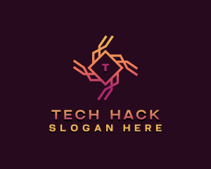 Cybersecurity Tech Software logo design