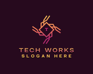 Cybersecurity Tech Software logo design