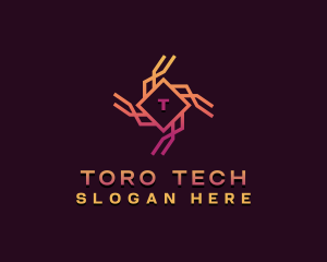 Cybersecurity Tech Software logo design