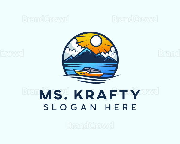 Sailing Maritime Ferry Logo