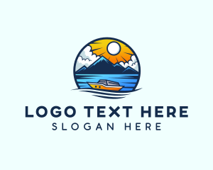 Lake - Sailing Maritime Ferry logo design