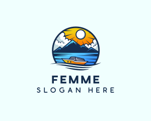 Sailing Maritime Ferry logo design