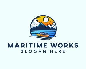 Sailing Maritime Ferry logo design