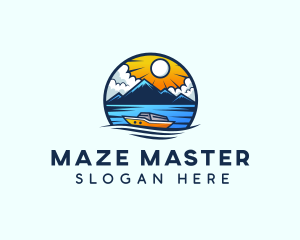 Sailing Maritime Ferry logo design