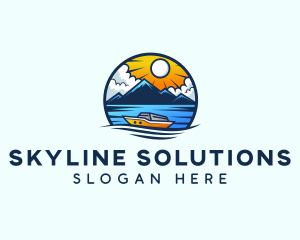 Sailing Maritime Ferry logo design