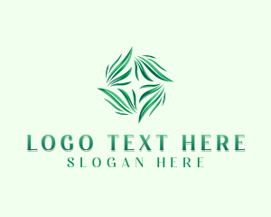 Herbal Garden Leaves Logo