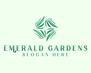 Herbal Garden Leaves logo design