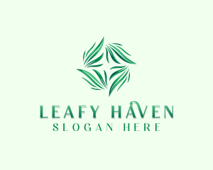 Herbal Garden Leaves logo design