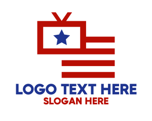 Movie App - American TV Media logo design
