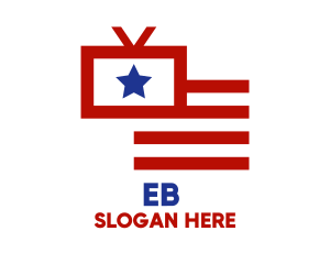 United States - American TV Media logo design