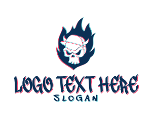Gaming - Skull Cap Horns Gaming logo design