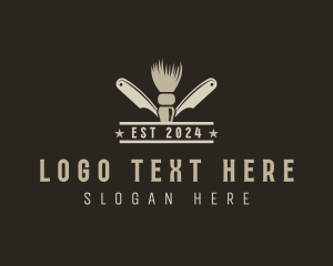 Grooming - Hair Styling Barbering logo design