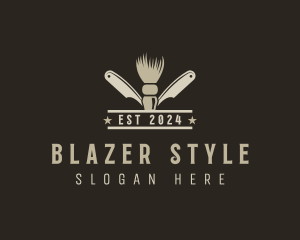 Hair Styling Barbering logo design