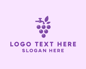 Faucet - Faucet Grape Juice logo design