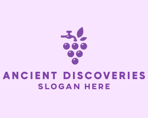 Faucet Grape Juice logo design