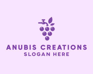 Faucet Grape Juice logo design