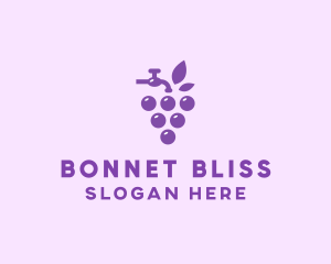 Faucet Grape Juice logo design