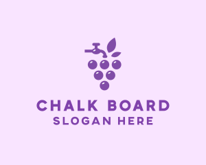 Faucet Grape Juice logo design