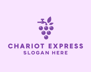 Faucet Grape Juice logo design