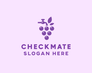 Faucet Grape Juice logo design