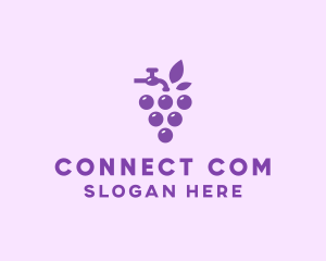 Faucet Grape Juice logo design