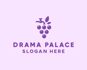 Faucet Grape Juice logo design