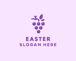 Faucet - Faucet Grape Juice logo design