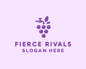 Faucet Grape Juice logo design