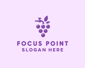 Faucet Grape Juice logo design