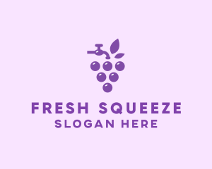 Juice - Faucet Grape Juice logo design