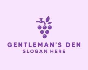 Faucet Grape Juice logo design