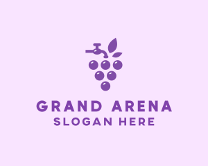 Faucet Grape Juice logo design