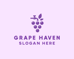 Vineyard - Faucet Grape Juice logo design