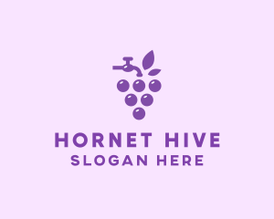 Faucet Grape Juice logo design