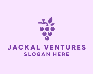 Faucet Grape Juice logo design